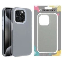 COVER PROTEZIONE APPLE IPHONE 11 PRO MAX - SILICONE LIGHT GREY (CON MICROFIBRA ANTIGRAFFIO)