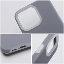 COVER PROTEZIONE APPLE IPHONE 11 PRO MAX - SILICONE LIGHT GREY (CON MICROFIBRA ANTIGRAFFIO)