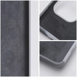 COVER PROTEZIONE APPLE IPHONE 11 PRO MAX - SILICONE LIGHT GREY (CON MICROFIBRA ANTIGRAFFIO)