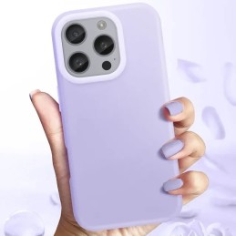 COVER PROTEZIONE APPLE IPHONE 14 PRO - SILICONE LIGHT VIOLA (CON MICROFIBRA ANTIGRAFFIO)