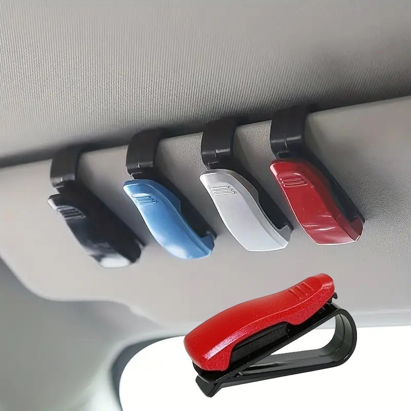 CLIP PORTA-OCCHIALI DA AUTO ROSSO