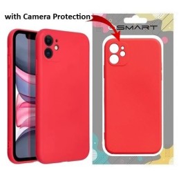 COVER PROTEZIONE APPLE IPHONE 12 PRO MAX - SILICONE ROSSO (CON PROTEZIONE FOTOCAMERA)