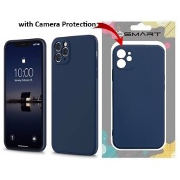 COVER PROTEZIONE APPLE IPHONE 13 - SILICONE DARK BLU (CON PROTEZIONE FOTOCAMERA)