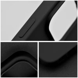 COVER PROTEZIONE APPLE IPHONE 15 PRO - SILICONE NERO (CON MICROFIBRA ANTIGRAFFIO)