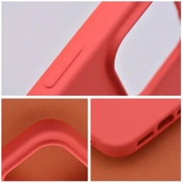 COVER PROTEZIONE APPLE IPHONE 15 PRO MAX - SILICONE ROSA PESCA (CON MICROFIBRA ANTIGRAFFIO)