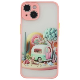 COVER PROTEZIONE APPLE IPHONE 15 PRO - TPU FANTASY PINK (CON PROTEZIONE FOTOCAMERA)