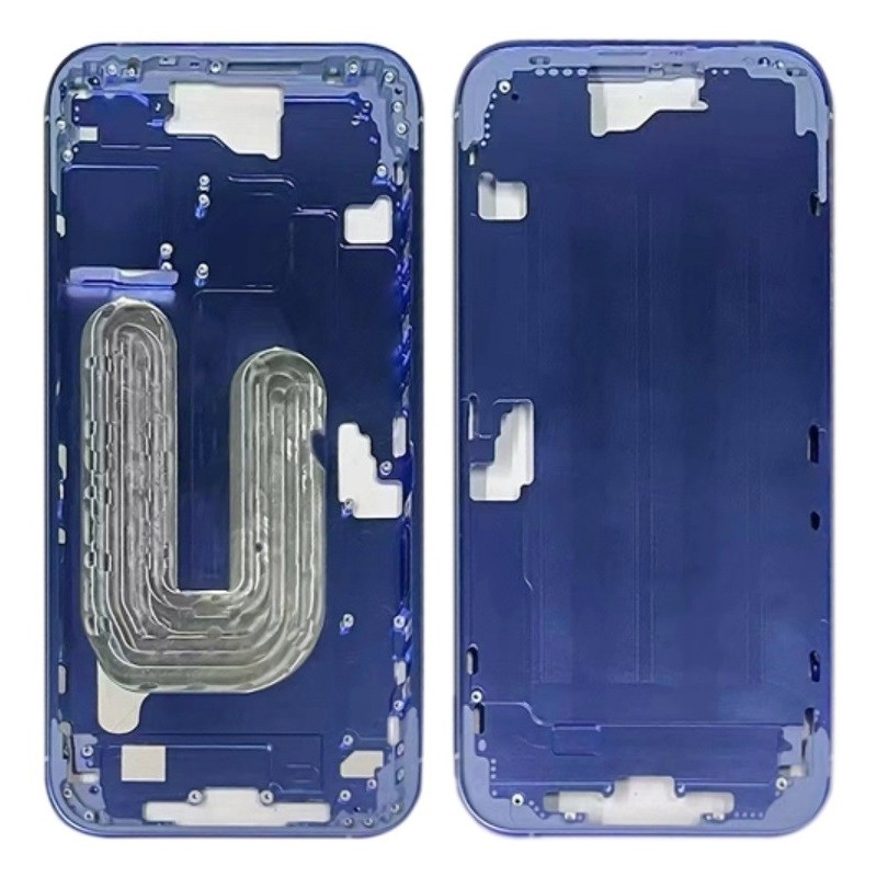 COVER CENTRALE APPLE IPHONE 16 BLU