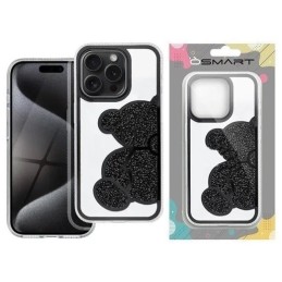 COVER PROTEZIONE APPLE IPHONE 15 PRO MAX - TPU ORSETTO NERO