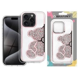 COVER PROTEZIONE APPLE IPHONE 16 PRO MAX - TPU ORSETTO ROSA