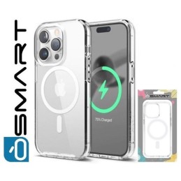 COVER PROTEZIONE APPLE IPHONE 16 PLUS - MAGSAFE TPU TRASPARENTE/BIANCO