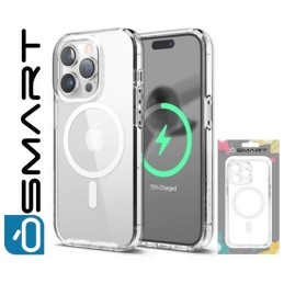 COVER PROTEZIONE APPLE IPHONE 16 PLUS - MAGSAFE TPU TRASPARENTE/BIANCO (CON PROTEZIONE FOTOCAMERA)