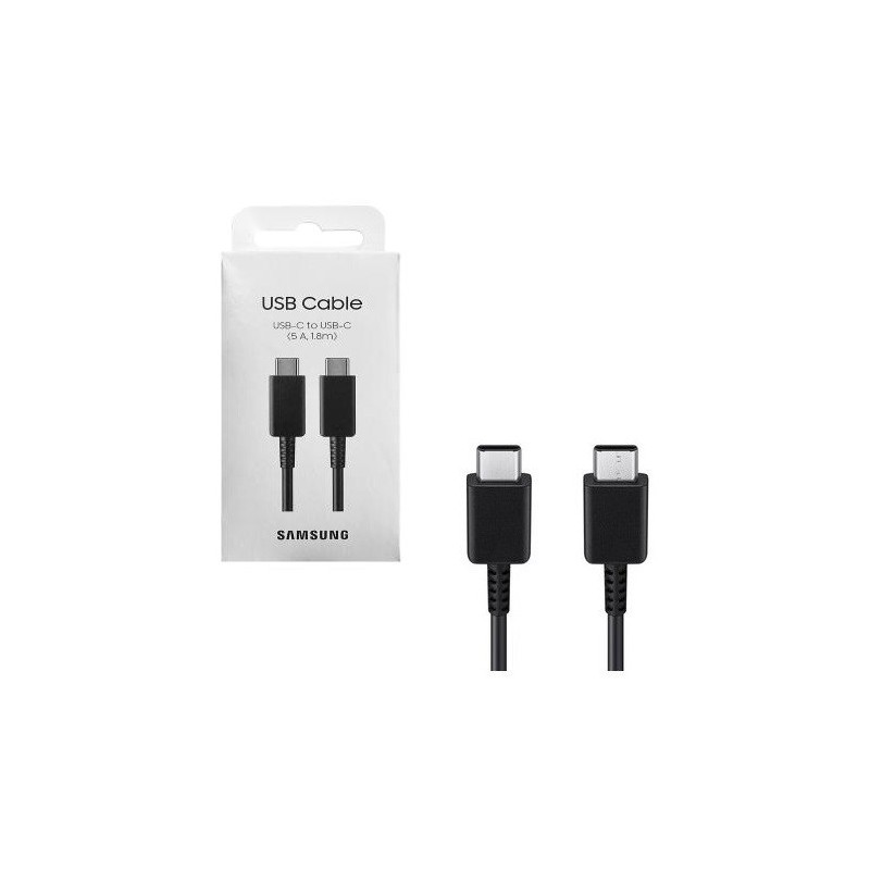 CAVO SAMSUNG TYPE-C / TYPE-C 1.8MT 5A 45W EP-DX510JBE NERO