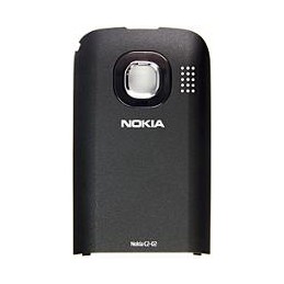 COVER BATTERIA NOKIA C2-02 ANCHE PER C3-02 CROMO NERO