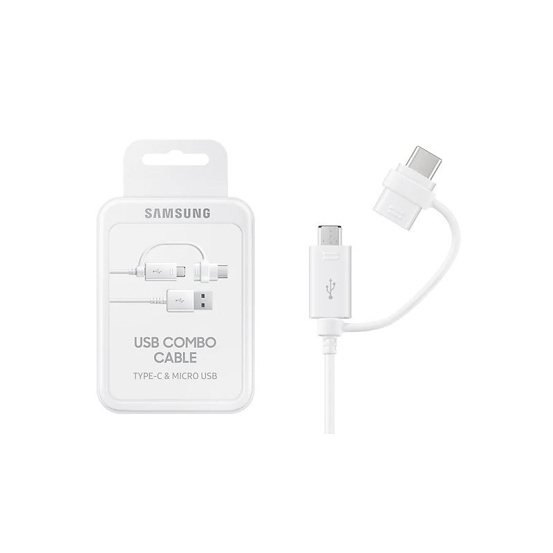 CAVO DATI TYPE-C E MICRO USB SAMSUNG BIANCO EP-DG930DWE