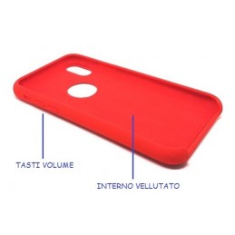 COVER PROTEZIONE SOFT CASE APPLE IPHONE Xs MAX ROSSO